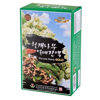 Nước uống bổ gan hàn quốc Biok Hovenia hộp 5 gói*100ml.Nước uống giải rượu chiết suất hồng sâm thanh lọc cơ thể.