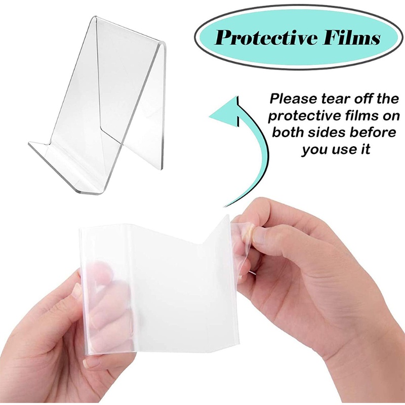 Bộ 5 Giá Đỡ Máy Tính Bảng Bằng Acrylic Trong Suốt Tiện Dụng Cho Vẽ Tranh / Sách Nhạc Nghệ Thuật