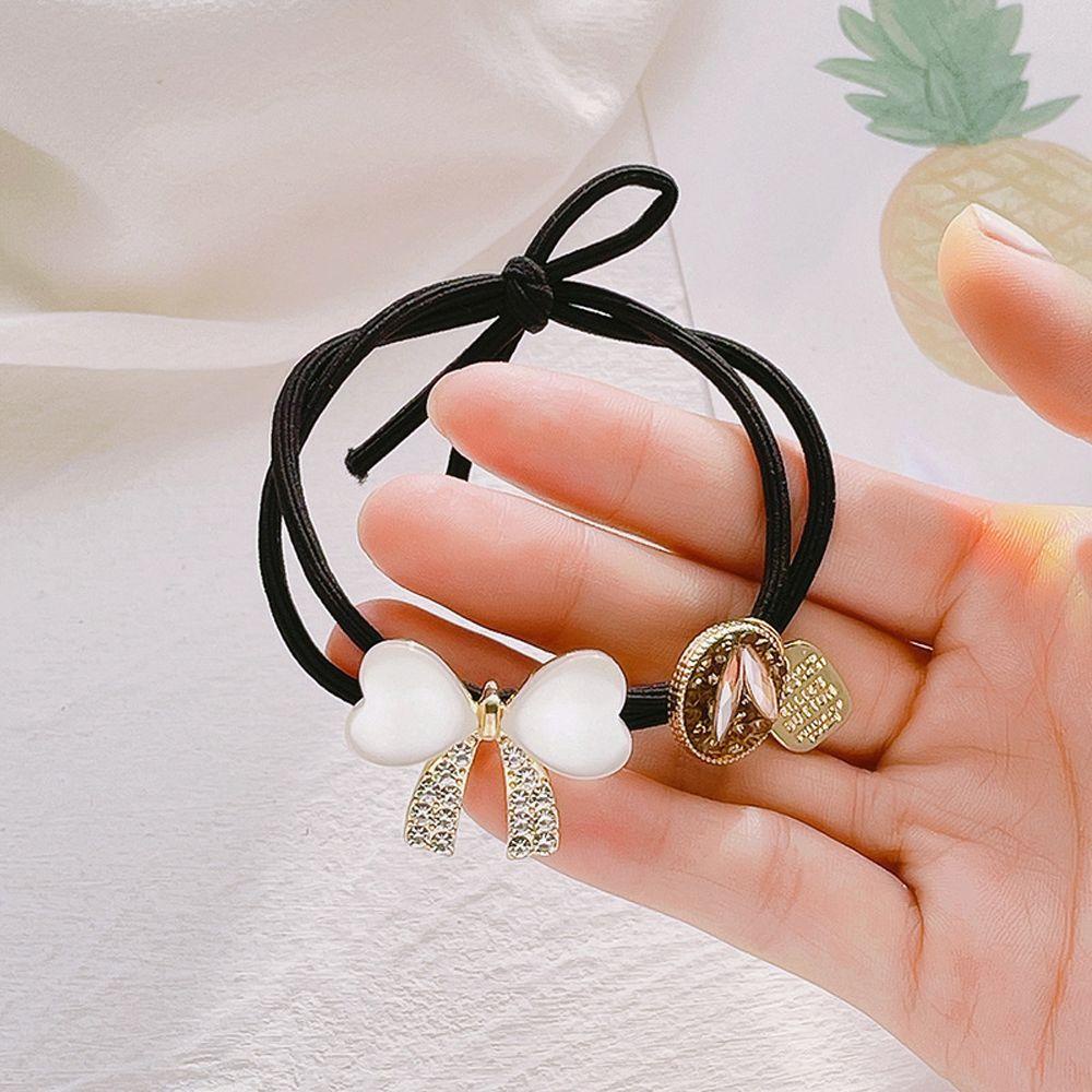 Dây Cột Tóc Đuôi Ngựa Bằng Hợp Kim Phong Cách Hàn Quốc Ngọt Ngào Sáng Tạo WMES15H