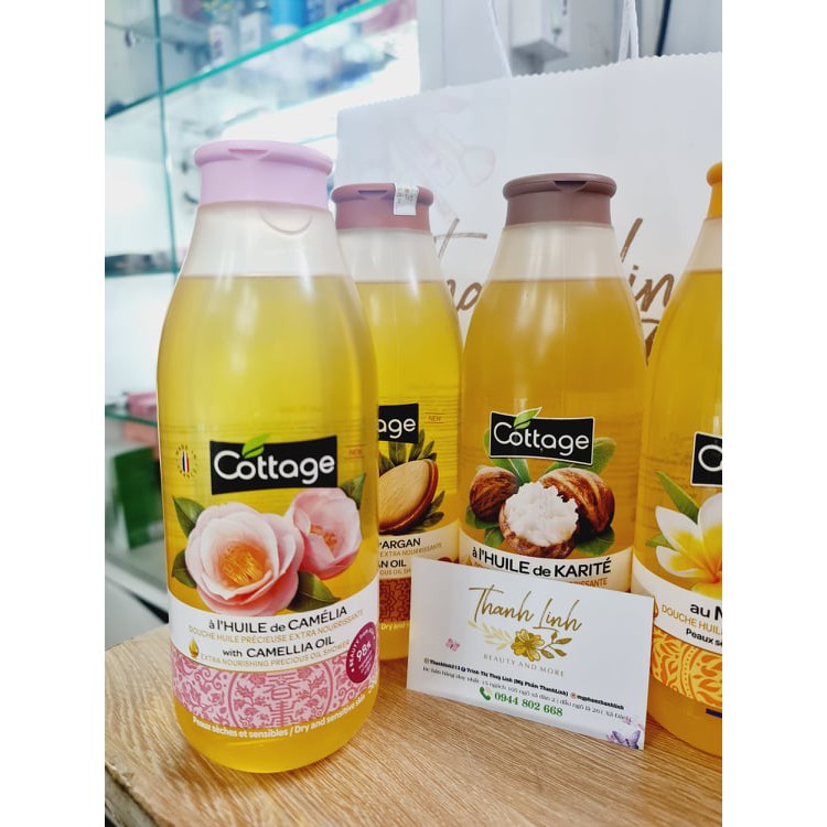 Sữa tắm Cottage thành phần lành tính, hương thơm dễ chịu, giữ ẩm làm mềm da 560ml