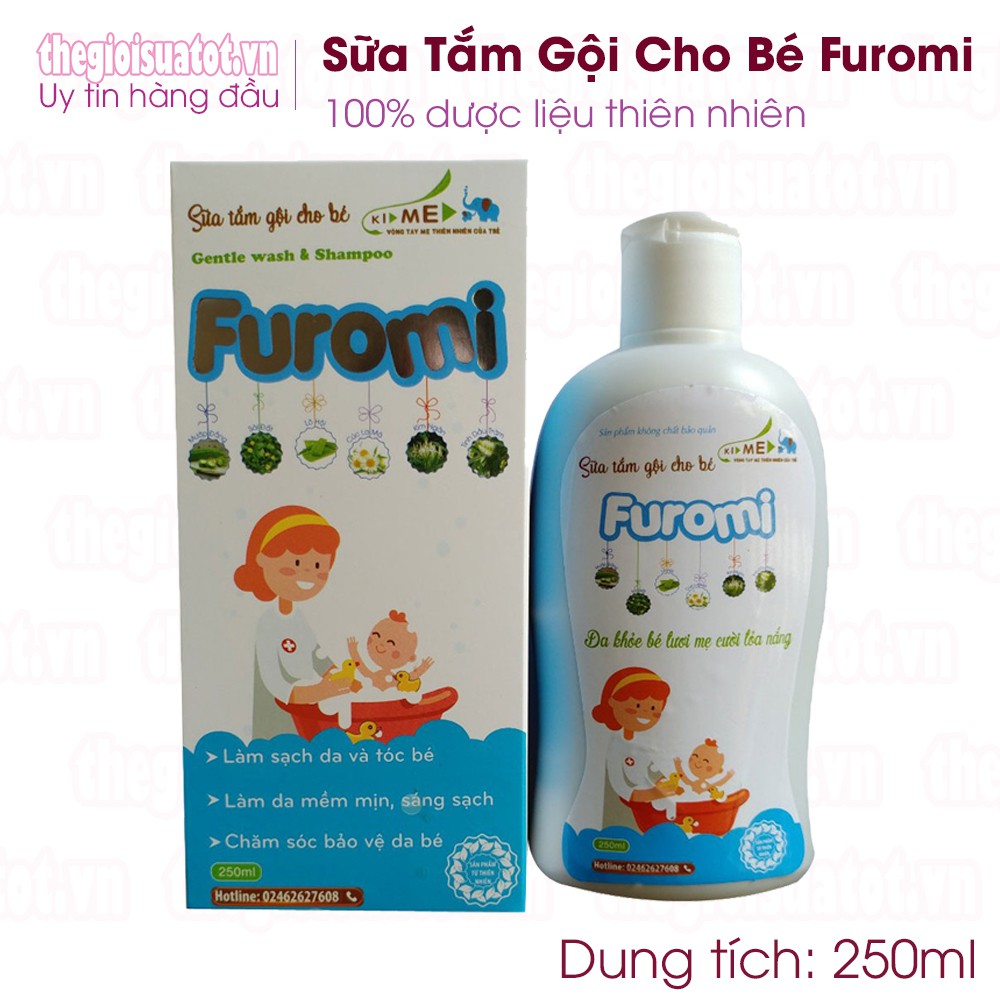 Sữa tắm gội cho bé Furomi 250ml