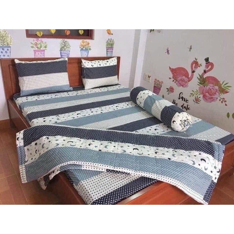chăn mền Thắng lợi cotton thoáng mát (ảnh thật) in logo