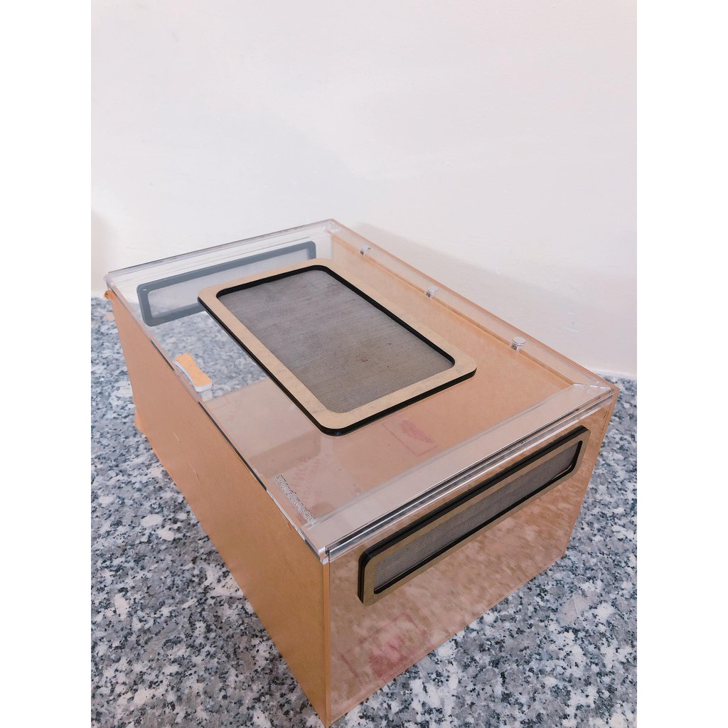 Hộp Nuôi Nhện/ Rết/ LG/ bò sát... Cao Cấp 30-20-15cm
