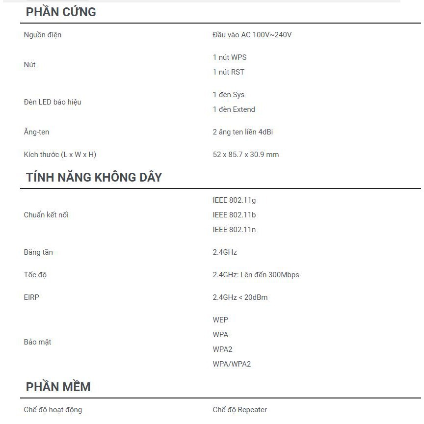 Siêu rẻ - Bộ kích sóng Wifi 300Mbps Totolink EX201- Hàng chính hãng