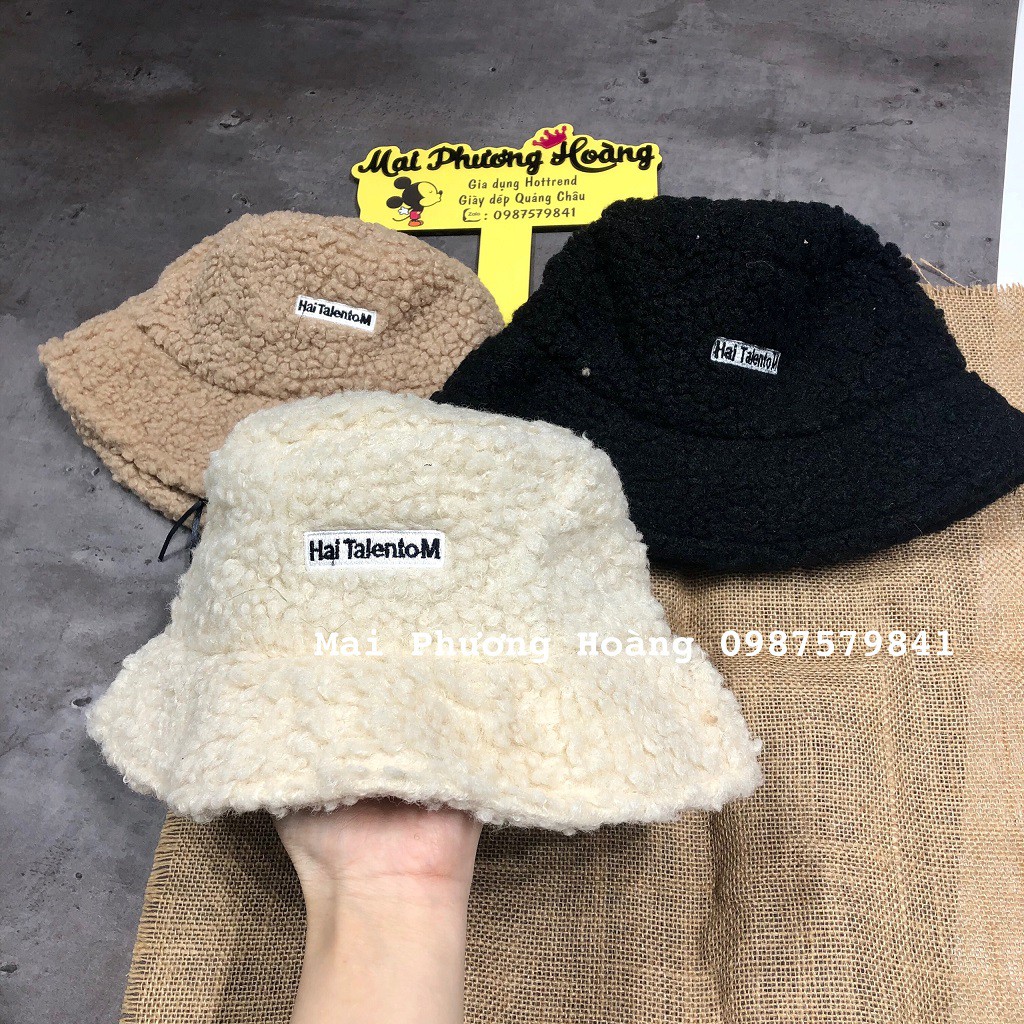 Mũ bucket lông cừu hot hit 2021