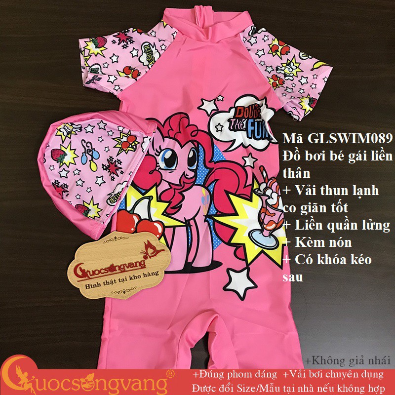 Đồ bơi bé gái in hoạt hình bộ bơi bé gái pony liền thân GLSWIM089 Cuocsongvang