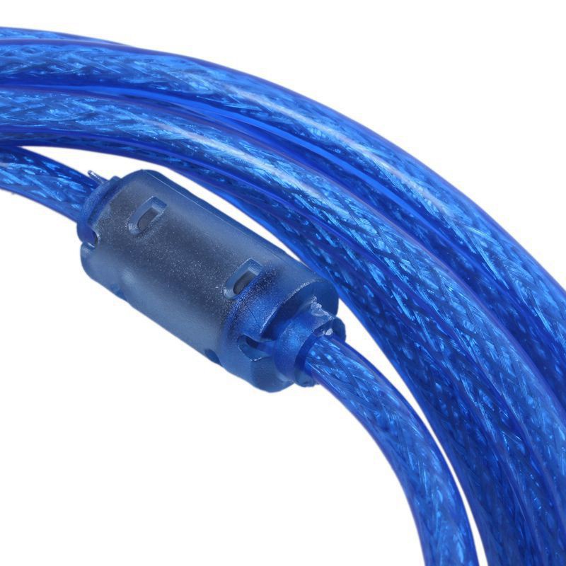 Blue USB 2.0 3m A / B Printer Data Cable For HP Canon Epson Dell PC