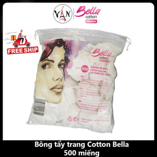 Bông Tẩy Trang Bella 100% Cotton 500 Miếng