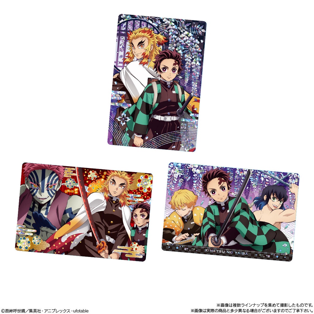 [ Dưa Hấu Yugioh ] Bánh Xốp Kimetsu no Yaiba Thanh Gươm Diệt Quỷ Hộp số 4 nhập khẩu từ Nhật Bản