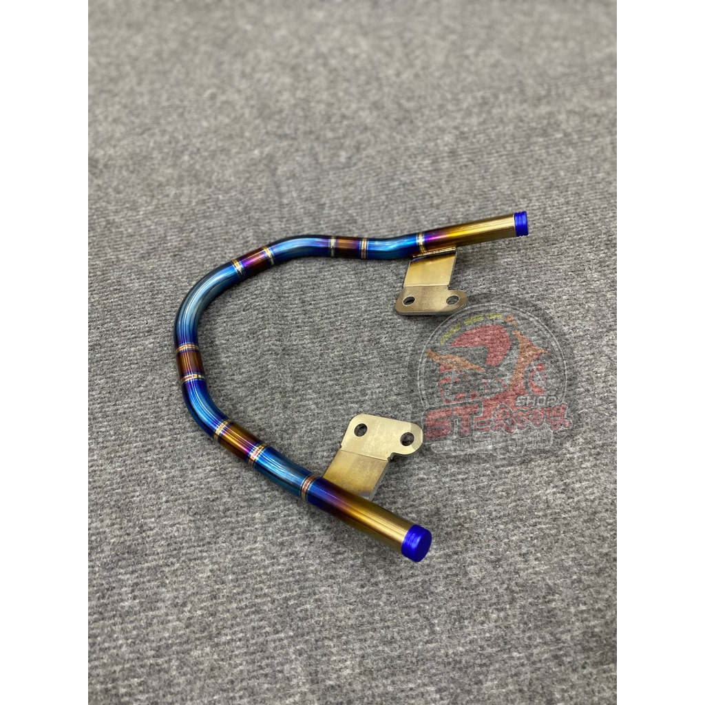 Tay xách Wave inox 304 - Titan GR5 , lắp Wave Alpha 50/100/110cc, Wave S, Wave RS