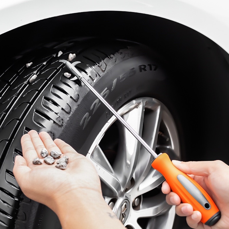 Móc đá lốp xe oto đa chức năng kiêm tuvit vặn tháo đồ