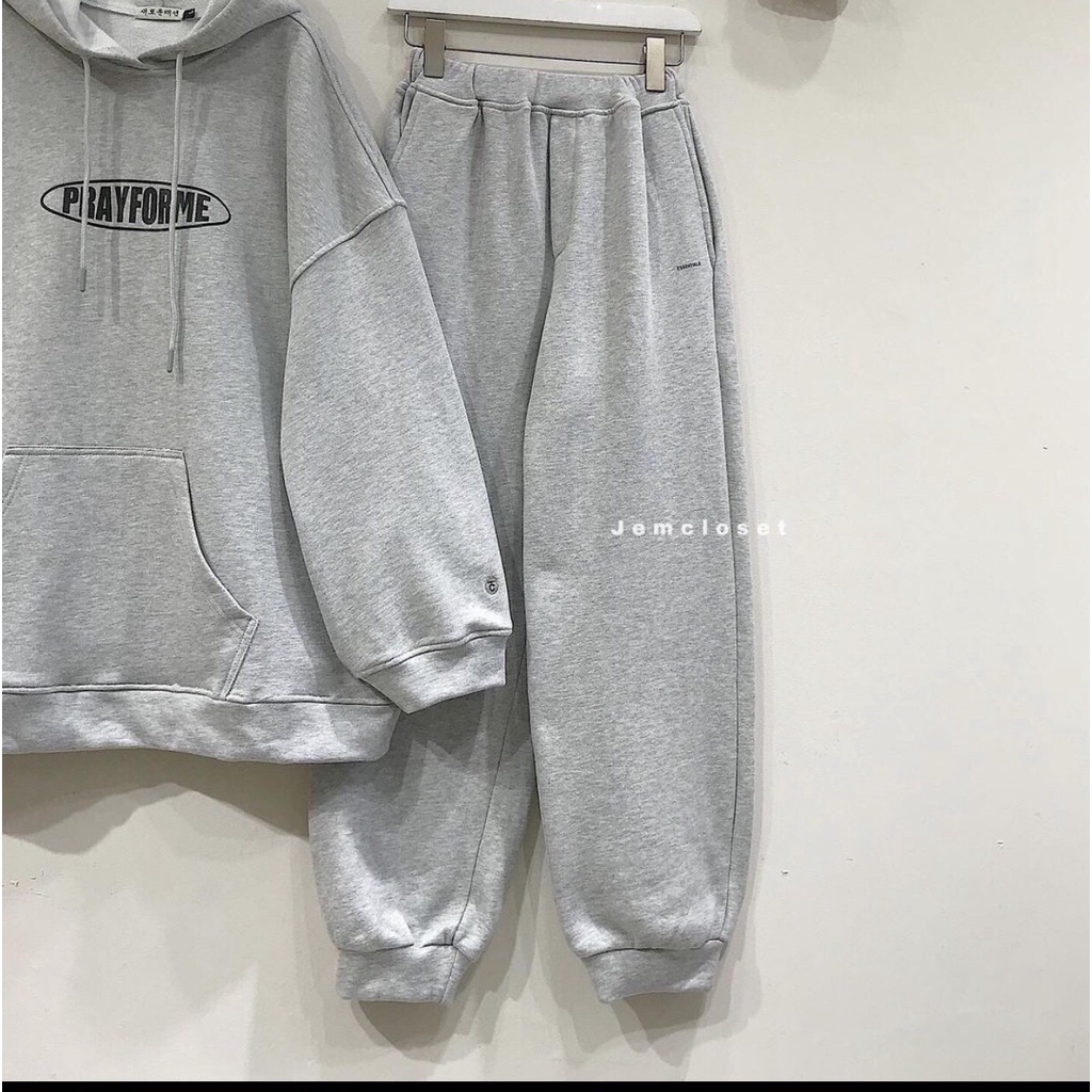 Set Nỉ 🌸Bray FORME dài tay nam nữ có mũ Unisex 🌸 Bộ đồ quần ống boom áo dài tay hoodie form rộng Ulzzang 🌸 sale | BigBuy360 - bigbuy360.vn