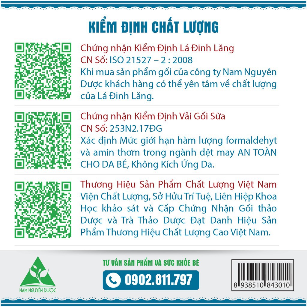 Gối Đinh Lăng Sơ Sinh