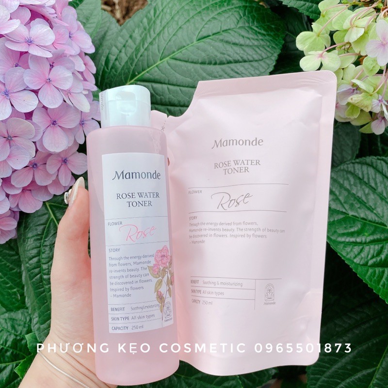 Nước Hoa Hồng Mamonde Rose Water Toner Chai 250ml