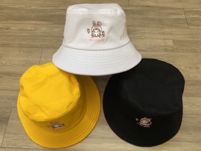 Nón Bucket 1 Mặt In Cô Gái Hoạt Hình