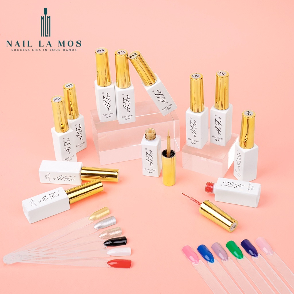 Cọ nét Aifer chính hãng - Cọ nét gel vẽ móng chuyên dụng