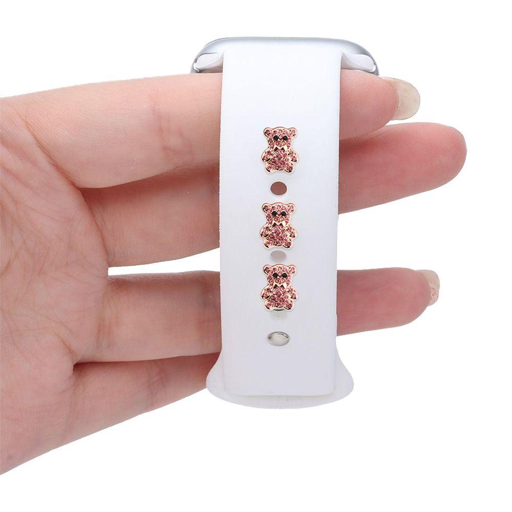 JONYE Phụ Kiện Trang Trí Vòng Đeo Tay Bằng Silicone Và Kim Loại DIY