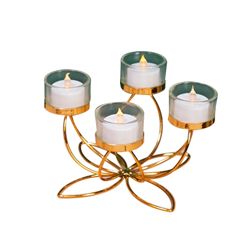 Giá Đỡ Đèn Cầy Bằng Kim Loại Trang Trí Phòng Khách