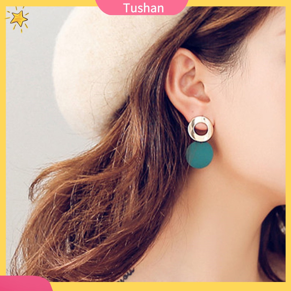 Bộ 2 Đôi Khuyên Tai Hợp Kim Nhiều Kiểu Dáng