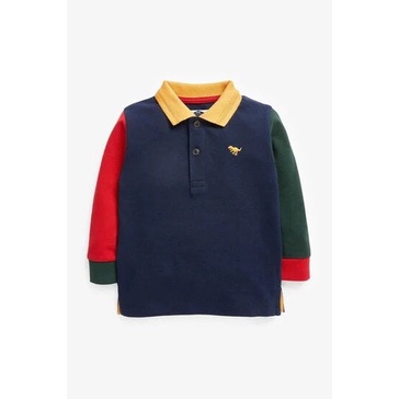 Áo polo dài tay phối màu NEct size 6/9 săn sale