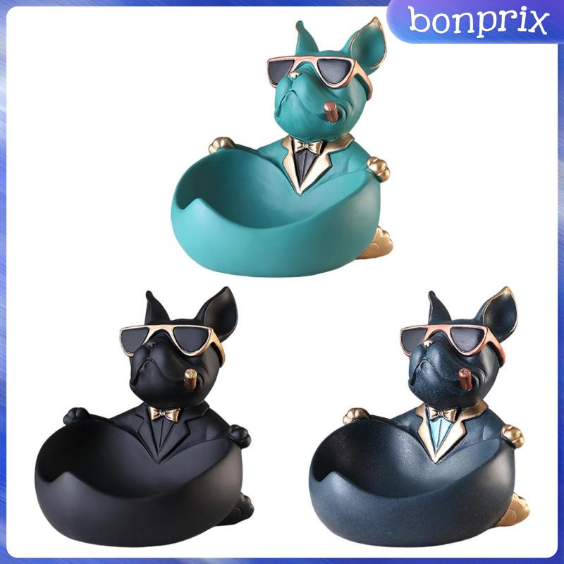 Mô Hình Chú Chó Bằng Nhựa Resin Màu Đen Trang Trí Nhà Cửa / Văn Phòng