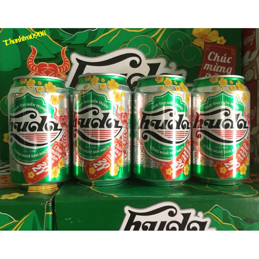 Lốc 8 lon bia Huda,330 ml