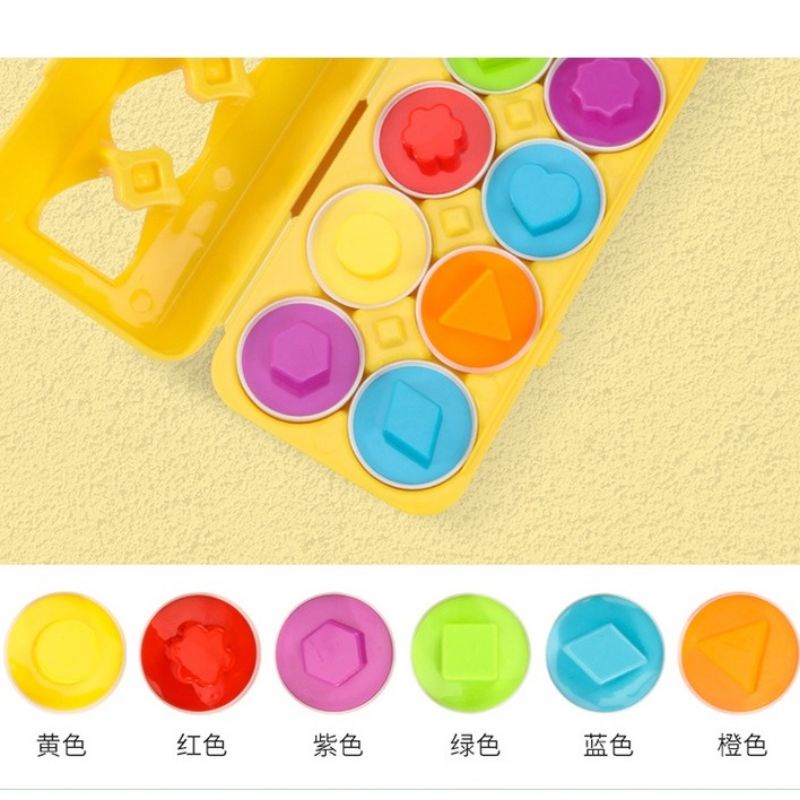 12, 26 quả trứng chữ cái, hình khối cho bé nhận biết. Đồ chơi tư duy giáo dục sớm cho trẻ