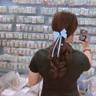 CỘT TÓC NƠ TIỂU THU HẠT CHÂU DÀI