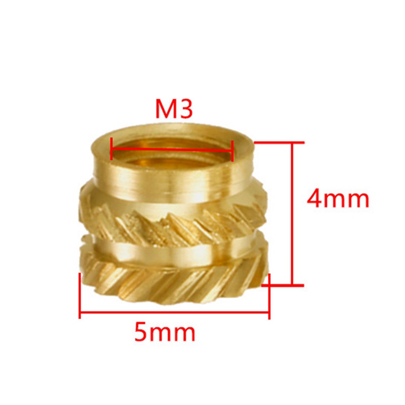 Bộ 100 đai ốc ren M3 chịu nhiệt M3x5x4 cho máy in 3D Voron 2.4 ETC