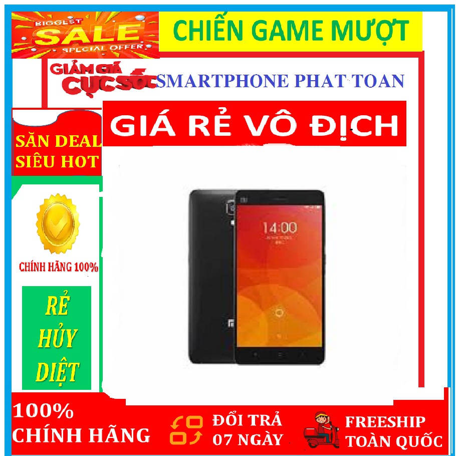 [GIÁ SỐC] điện thoại XIAOMI MI4 ram 3G - Đủ màu - BH 1 đổi 1 ( mới ) Chới FREE FIRE-PUBG-LIÊN QUÂN mượt - có Tiếng Việt