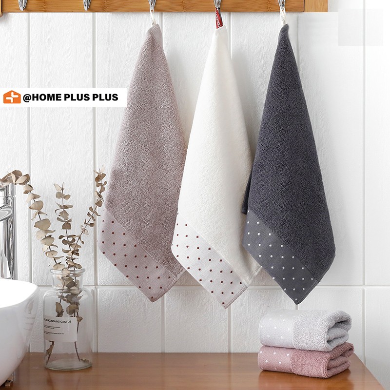 Hàng Có Sẵn Khăn Mặt cotton Nhỏ Hình Vuông Lông Xù Siêu Thấm Hút Thần Kỳ