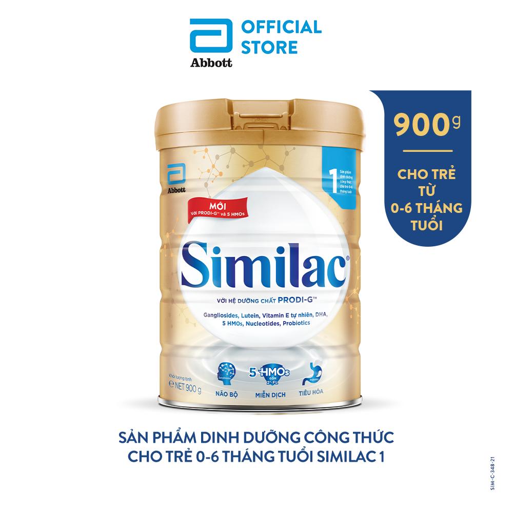 Sữa bột Similac 1 900g lon Dinh Dưỡng 5G Mới