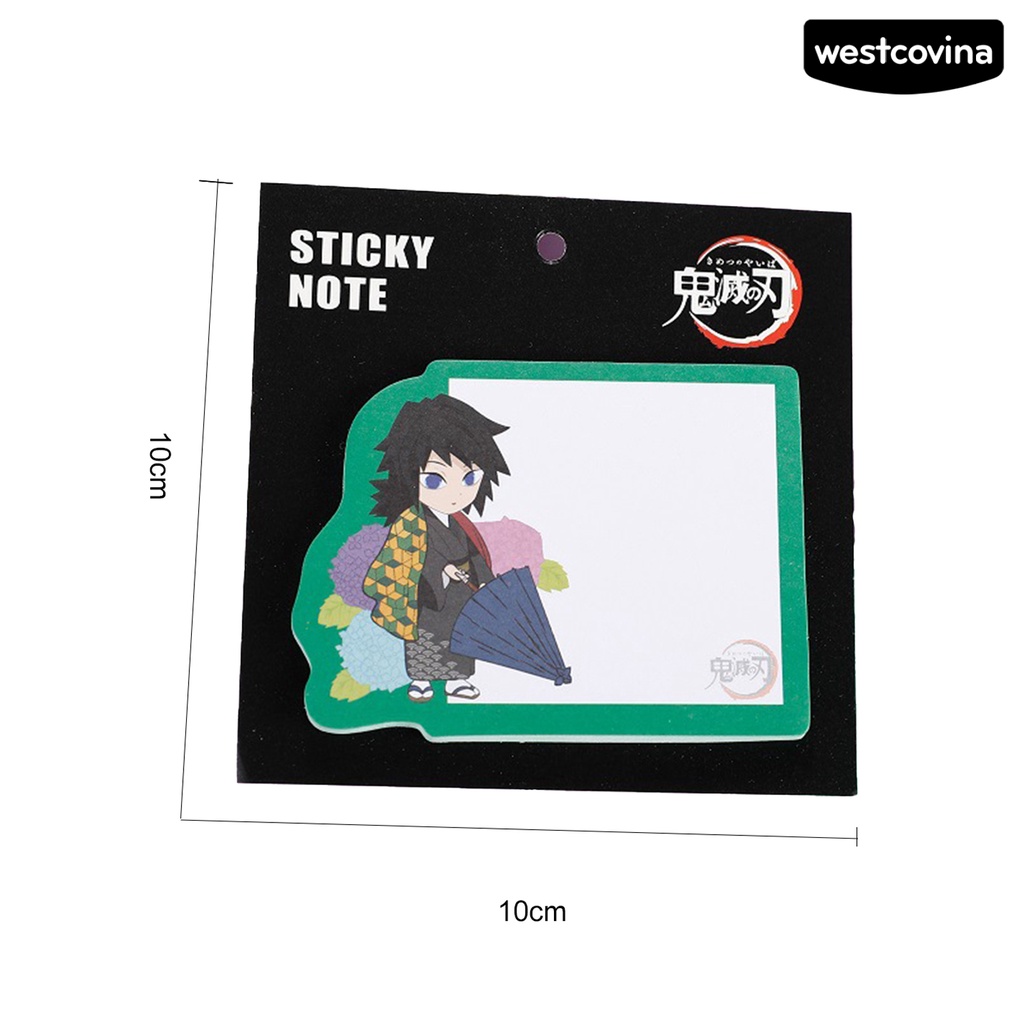 [Hot]✍Set 30 Giấy Ghi Chú Tự Dính Hình Nhân Vật Hoạt Hình Anime Cho Học Sinh