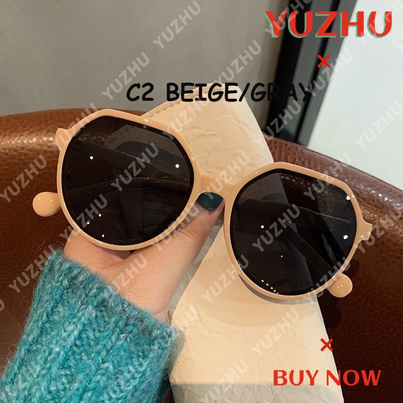 Kính mát gọng tròn màu sắc trà sữa phong cách Hàn Quốc