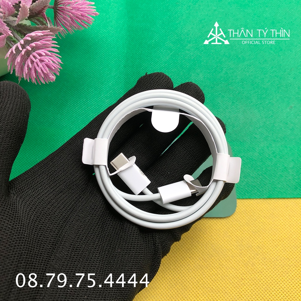 Dây sạc táo Type C 2 Đầu-Cáp sạc nhanh tablet táo ,laptop táo