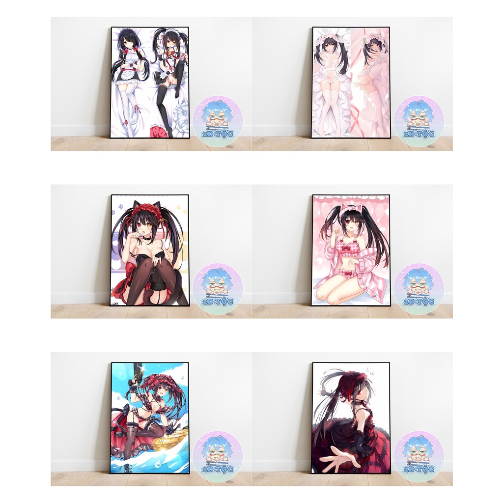 TRANH POSTER A3 TOKISAKI KURUMI ANIME MANGA DATE A LIVE CHẤT LIỆU GIẤY CAO CẤP - 2D TỘC SHOP
