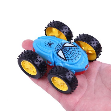 Ô tô cót người nhện xoay lật 2 mặt cho bé, xe nhện thể thao, ô tô nhện siêu hay