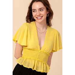 Áo croptop cánh tiên, bo eo Favlux