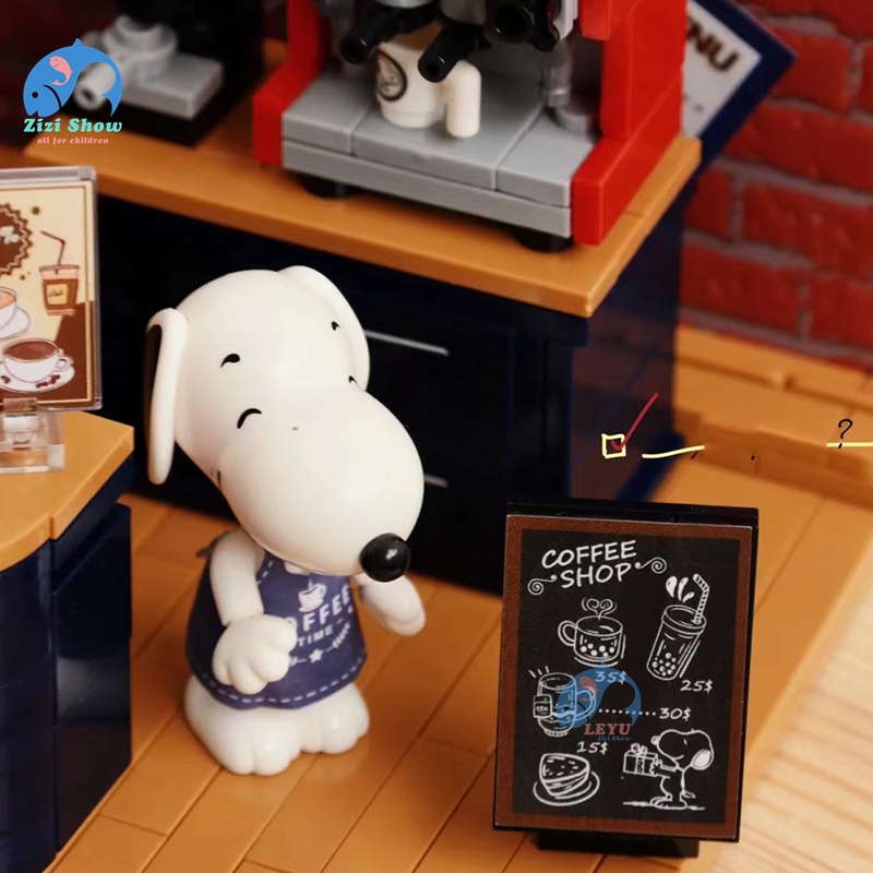 Bộ Đồ Chơi Lắp Ráp Mô Hình Nhà Snoopy Cho Bé