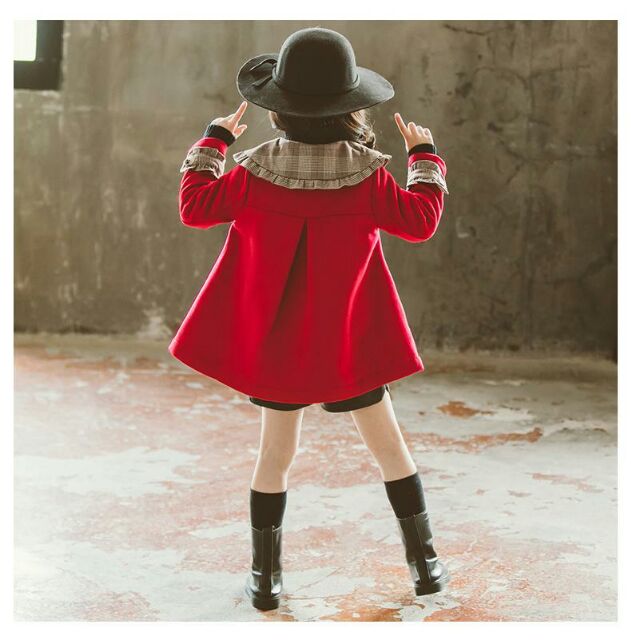 Áo khoác dạ bé gái siêu hot phong cách Phương Tây