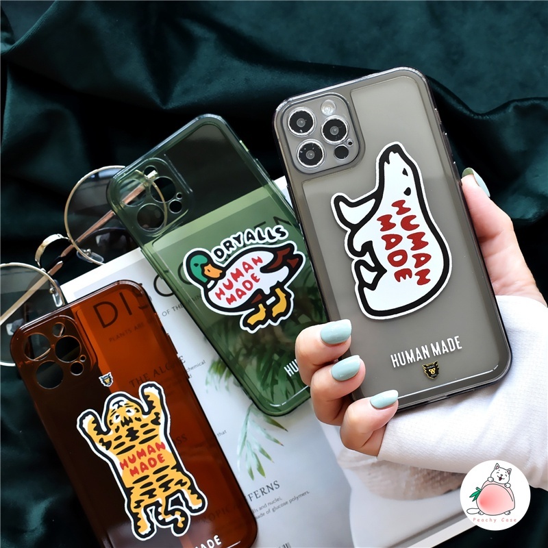 Ốp Điện Thoại Mềm Trong Suốt In Hình Gấu / Hổ Cho iPhone 14 13 12 11 Pro Max X Xs Max XR 8 7 Plus