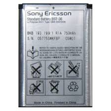 Pin Dành Cho Điện Thoại Sony Ericsson BST-36, J300, K310i, K510i, Z550i, Z558i, K510i, W200i