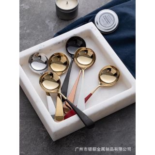 SET 5 THÌA INOX MẠ VÀNG