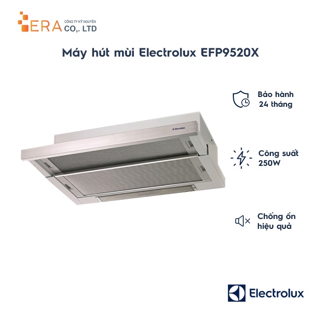 Máy hút mùi viễn vọng Electrolux thép không gỉ 90cm EFP9520X