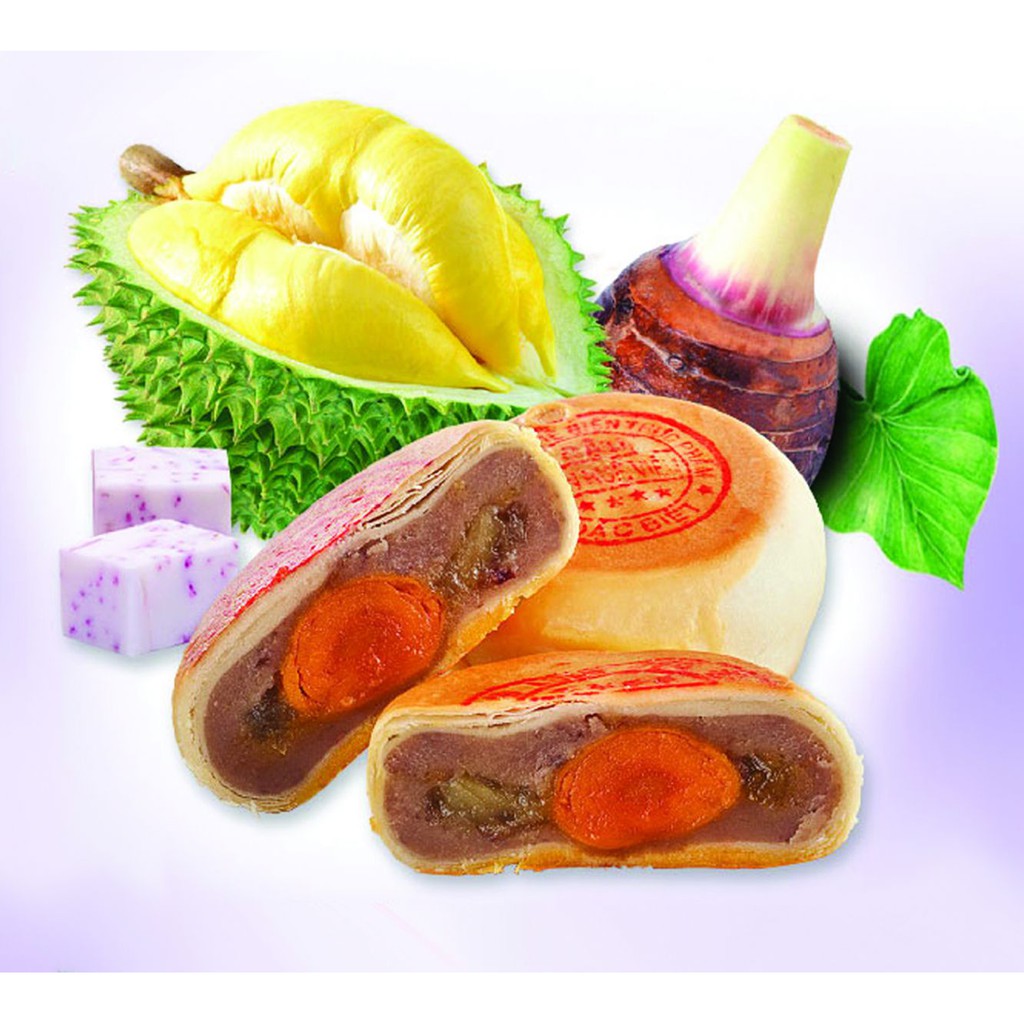 Bánh Pía Khoai Môn Sầu Riêng Trứng Muối Tân Huê Viên - Túi 600g - Đặc Sản Sóc Trăng