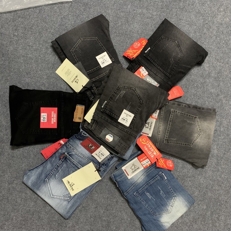 Quần jean nam cao cấp jean co dãn mẫu mới hàng chuẩn shop vải dày đẹp như hình