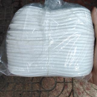 Dây dù tròn màu trắng kích cỡ 6li