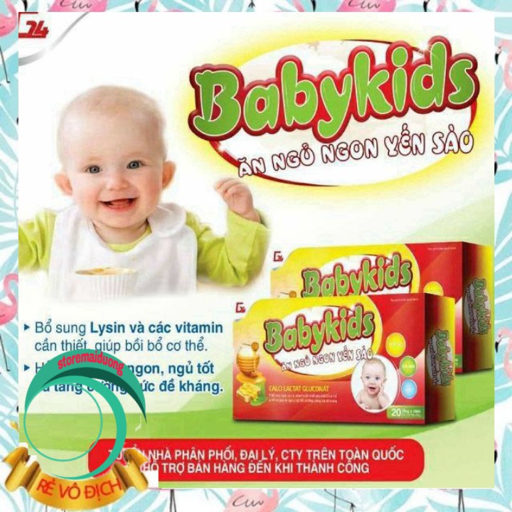 Combo 3 hộp BABYKIDS ăn ngủ ngon yến sào (CHÍNH HÃNG)