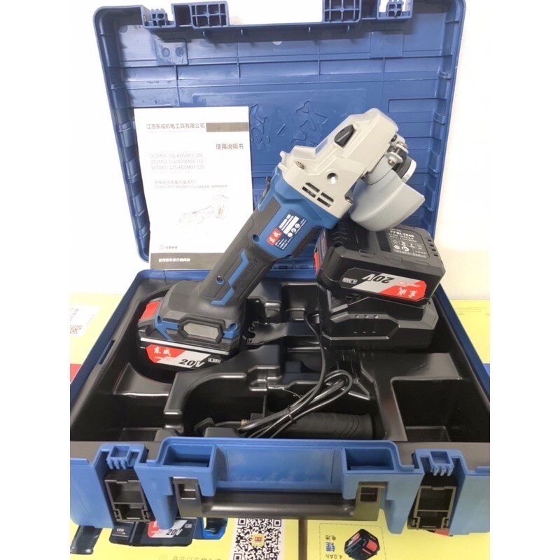 Máy mài góc dùng pin DONGCHENG DCMS03-100  mẫu mới hàng chính hãng Nội Địa