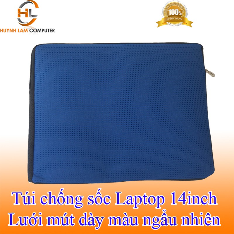 Túi chống sốc Laptop 14inch lưới mút dầy màu ngẩu nhiên thoát hơi nóng nhanh bền đẹp